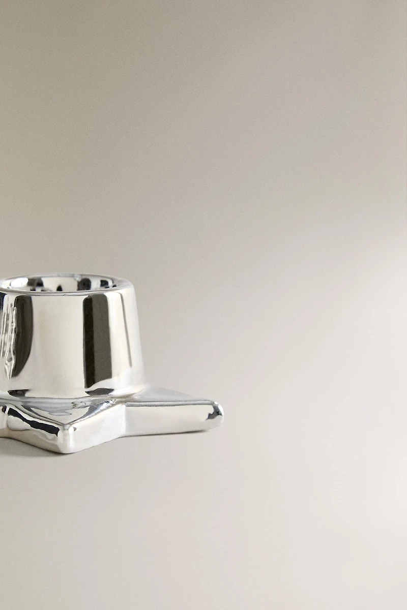 CHRISTMAS STAR MINI PORCELAIN TEALIGHT HOLDER