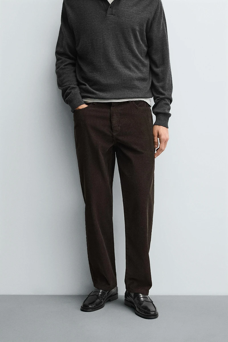 REGULAR FIT CORDUROY PANTS