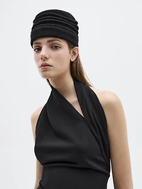 Long halter dress with back detail - LIMITED