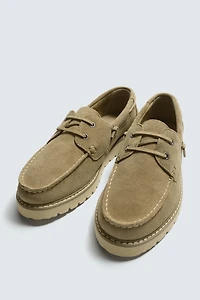 LEATHER BOAT SHOES