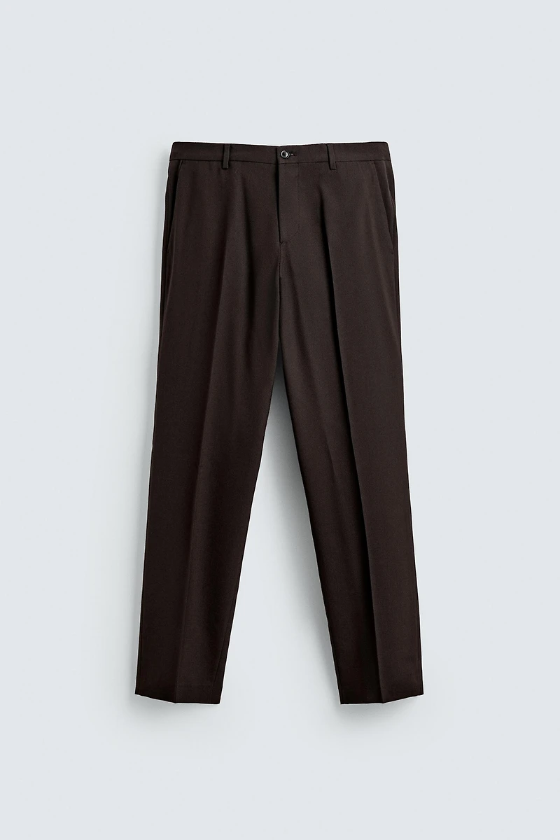WOOL SUIT PANTS