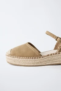 TOPSTITCHED ESPADRILLES