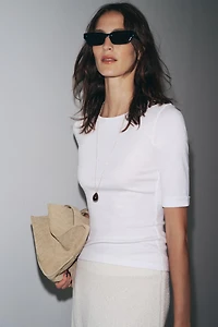 WASHED COTTON T-SHIRT