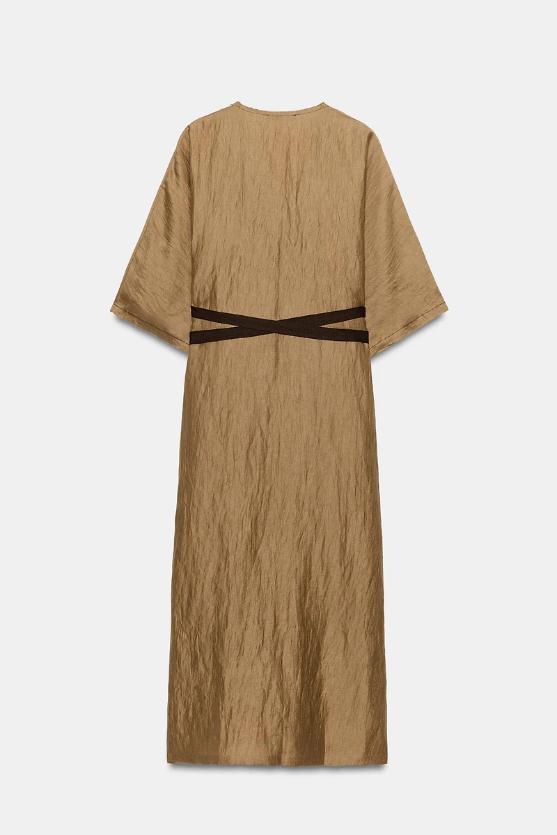 ZW COLLECTION LINEN BLEND TUNIC DRESS