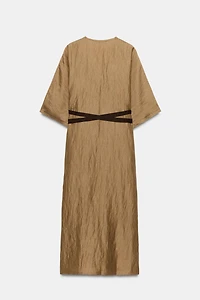 ZW COLLECTION LINEN BLEND TUNIC DRESS