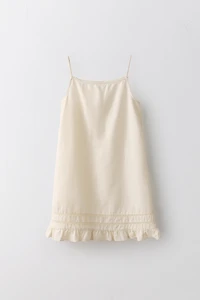 6-12 ANS/ ROBE TUNIQUE ENTREDEUX COTON LIN LIMITED EDITION