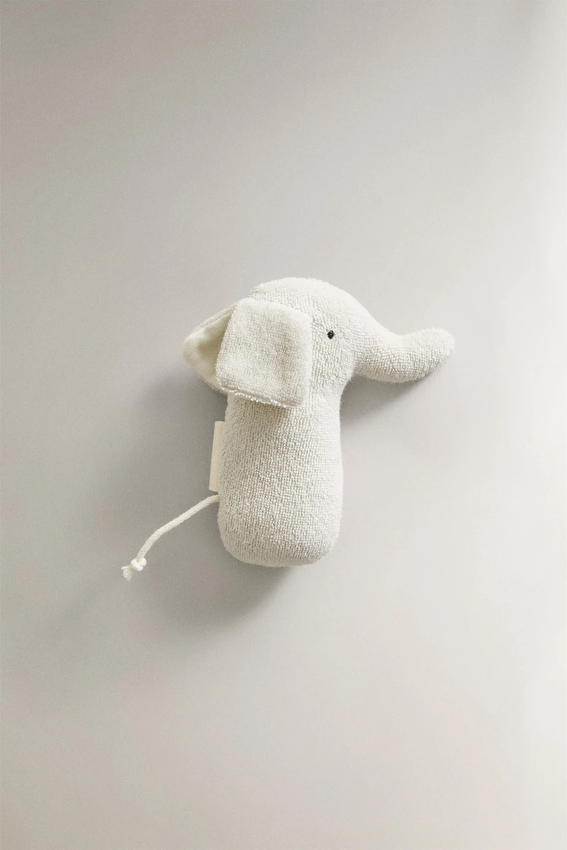 CHILDREN'S ELEPHANT PLUSH TOY RATTLE