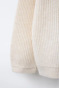 GILET EN MAILLE CÔTELÉE