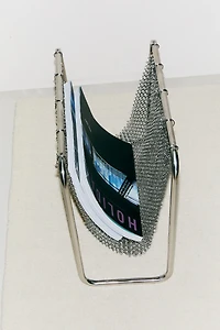 MESH METAL MAGAZINE RACK