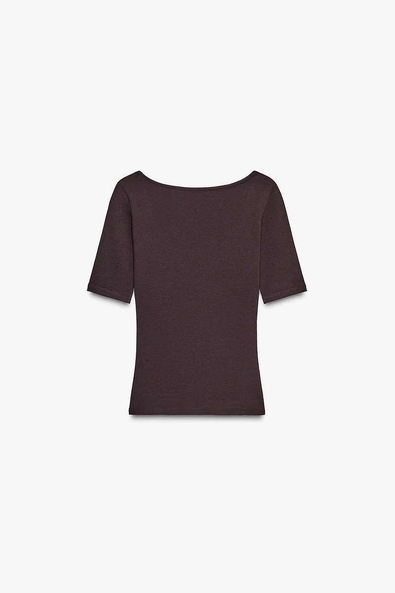 T-SHIRT EN COTON MODAL