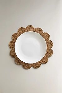 SET DE TABLE FLEUR EN ROTIN