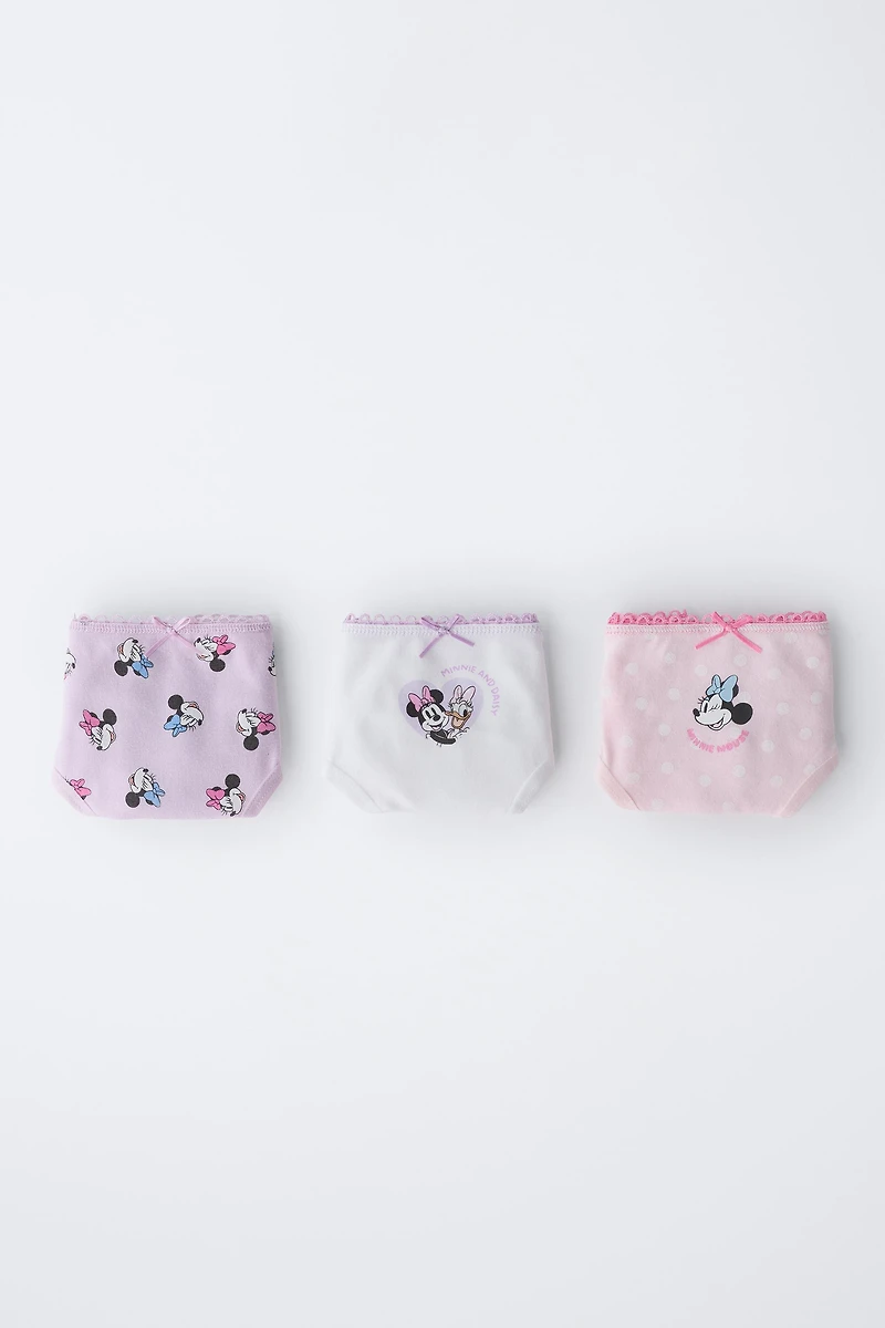 2-6 ANS/ LOT DE TROIS CULOTTES MINNIE MOUSE & DAISY © DISNEY