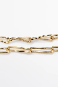 Metal chain link necklace