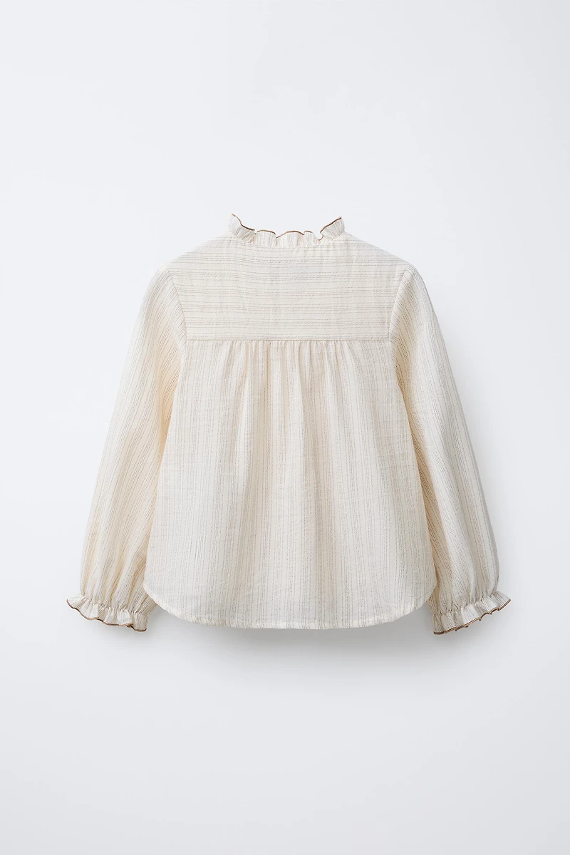STRIPED RUFFLE SHIRT BENSIMON ® X ZARA