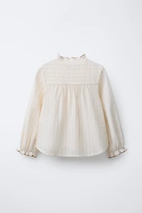 STRIPED RUFFLE SHIRT BENSIMON ® X ZARA