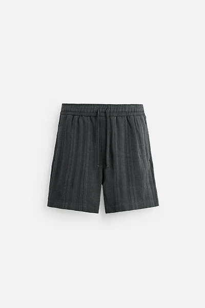 JACQUARD TEXTURED SHORTS