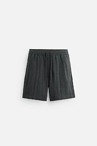 JACQUARD TEXTURED SHORTS