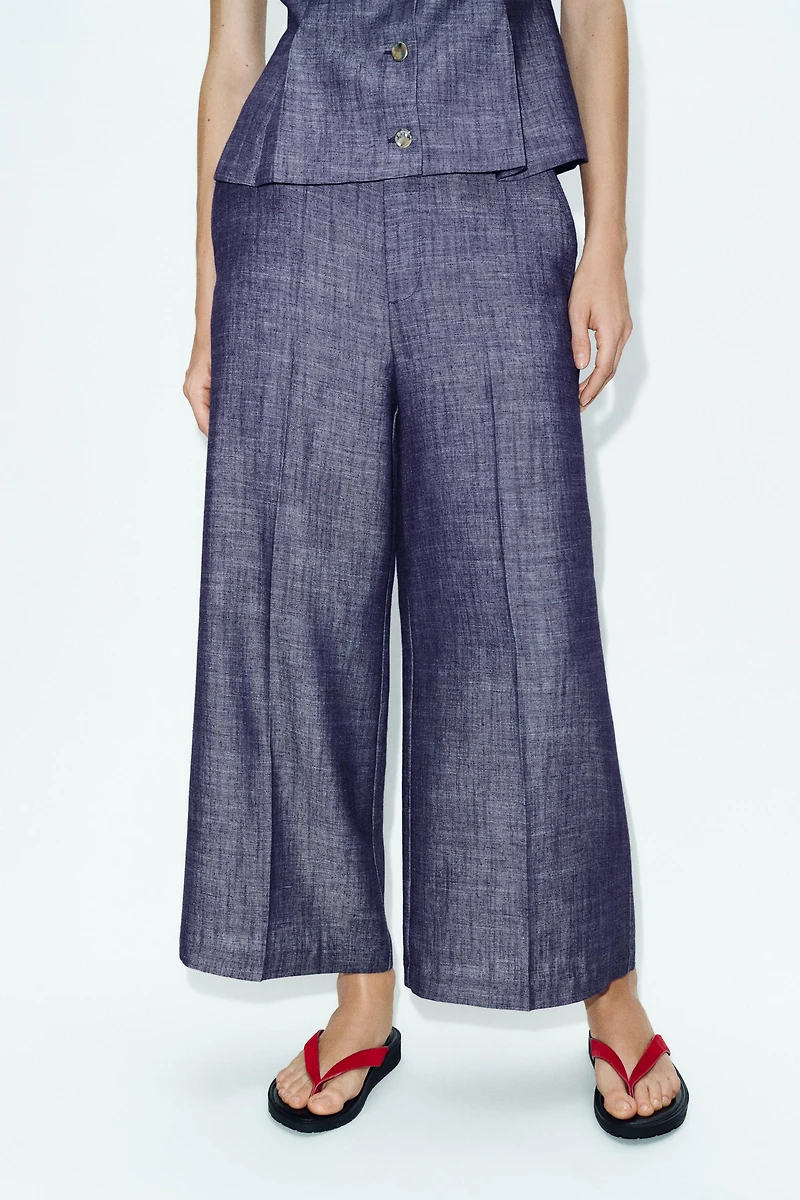 HIGH-WAIST CULOTTES SET