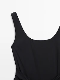 Swimsuit with rhinestone detail