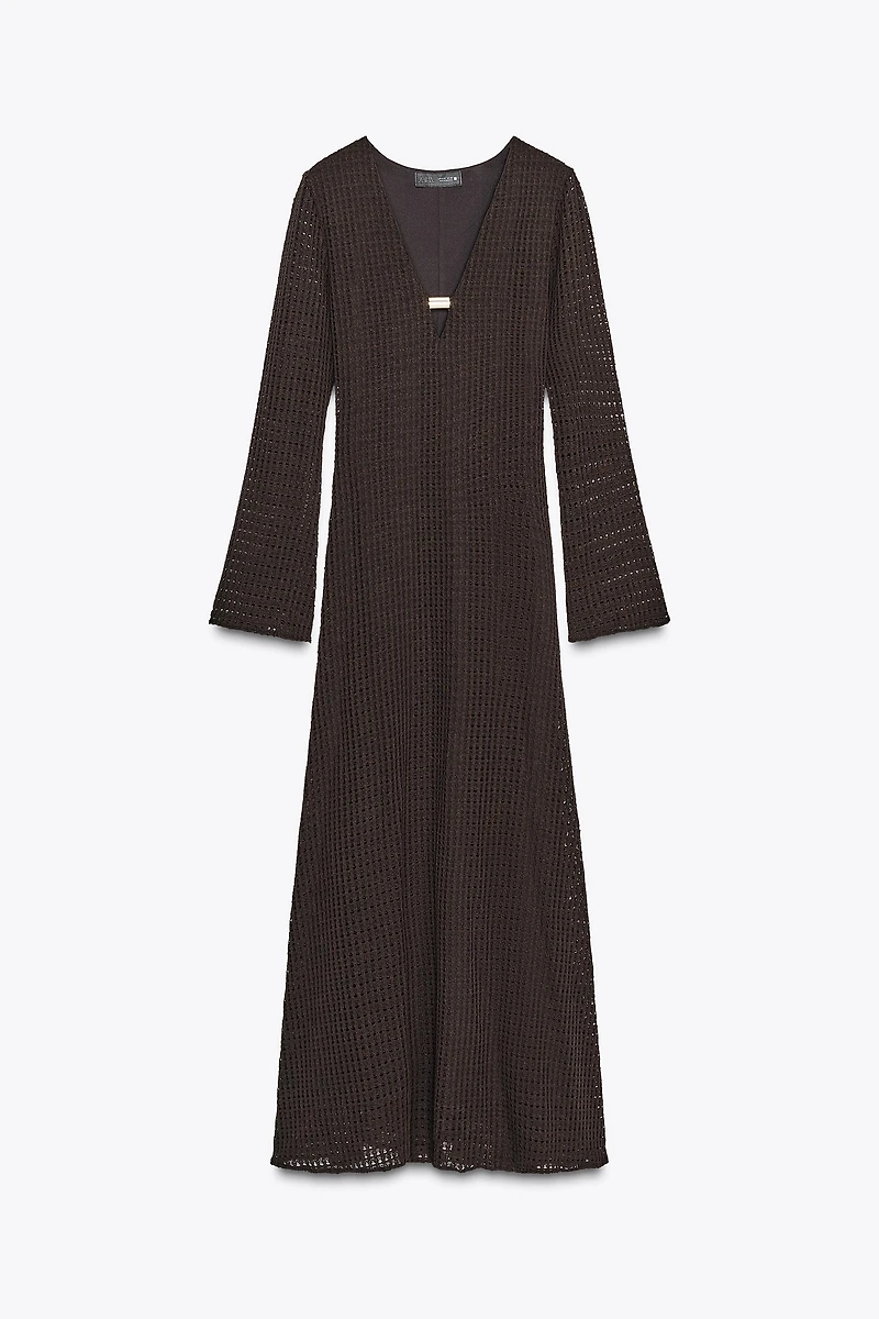ROBE MIDI CROCHET GARNITURE