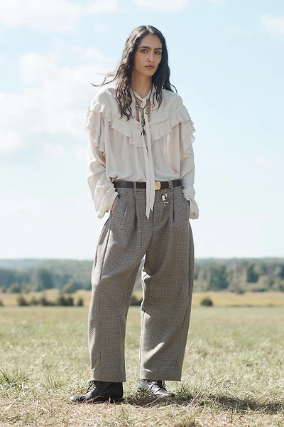 TIED RUFFLED BLOUSE LIMITED EDITION