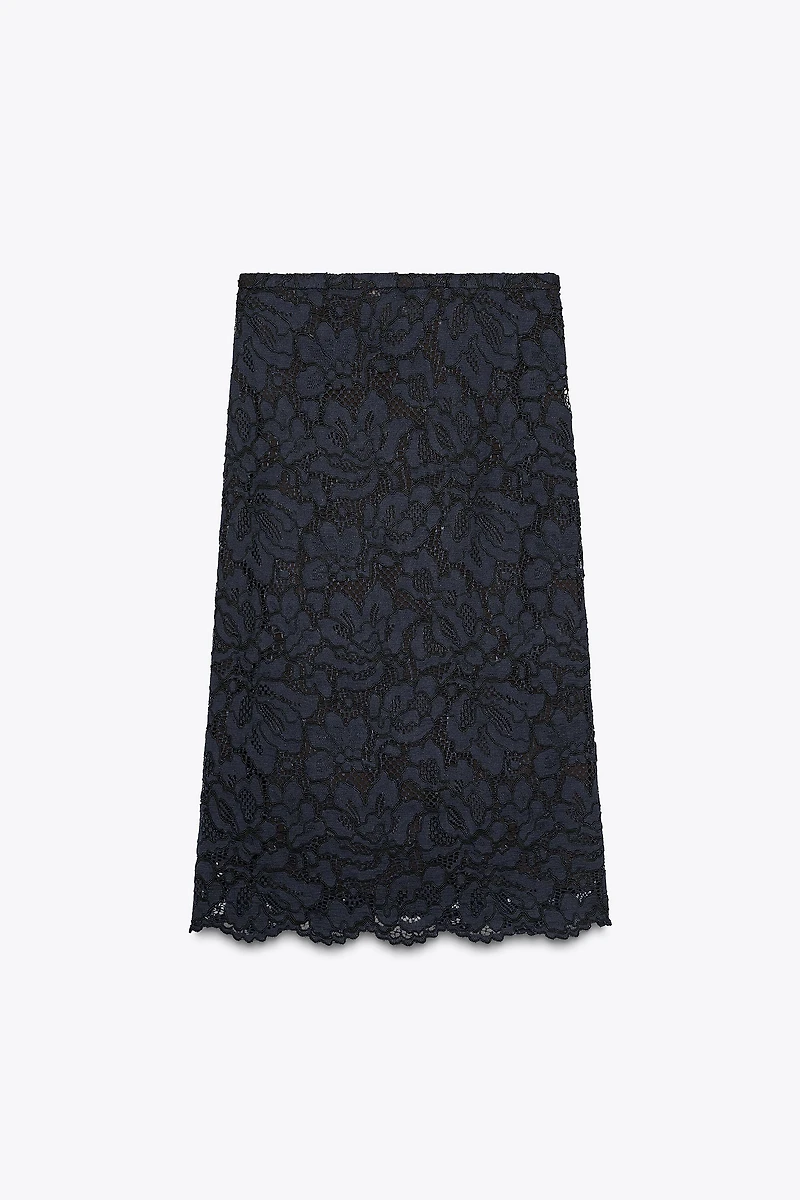 ZW COLLECTION LACE MIDI SKIRT