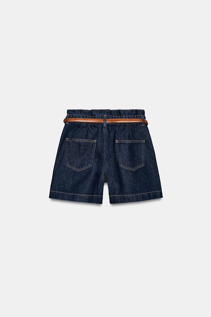 BELTED BAGGY SHORTS