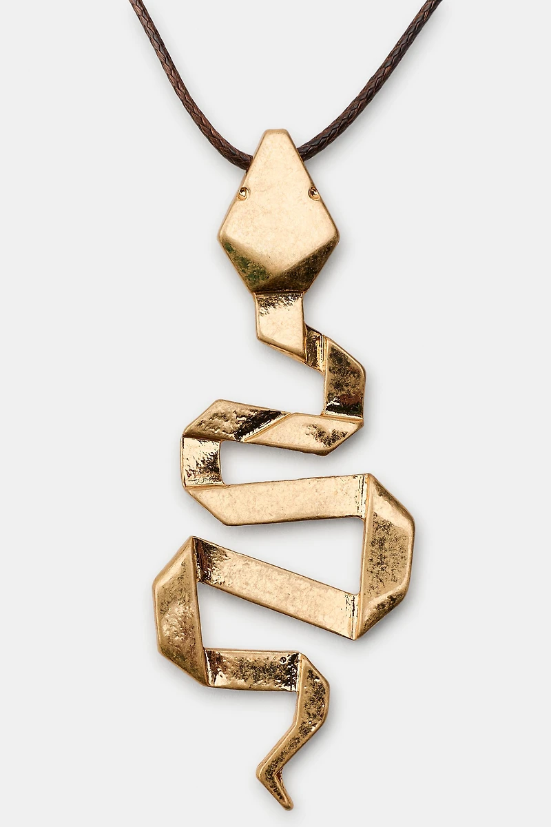 SNAKE CORD NECKLACE