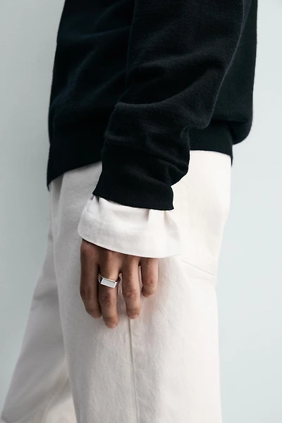 BAGUE CHEVALIÈRE EN ACIER INOXYDABLE