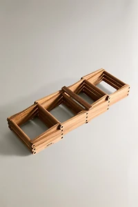 WOODEN BOTTLE STAND