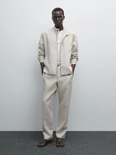 100% linen lightweight jacket