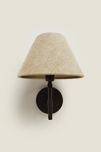 LAMP | LINEN LAMPSHADE WALL SCONCE