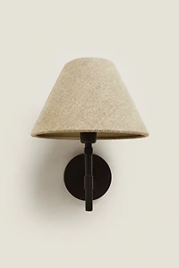 LAMP | LINEN LAMPSHADE WALL SCONCE
