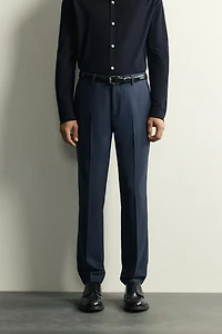 PLAID SUIT REGULAR FIT PANTS