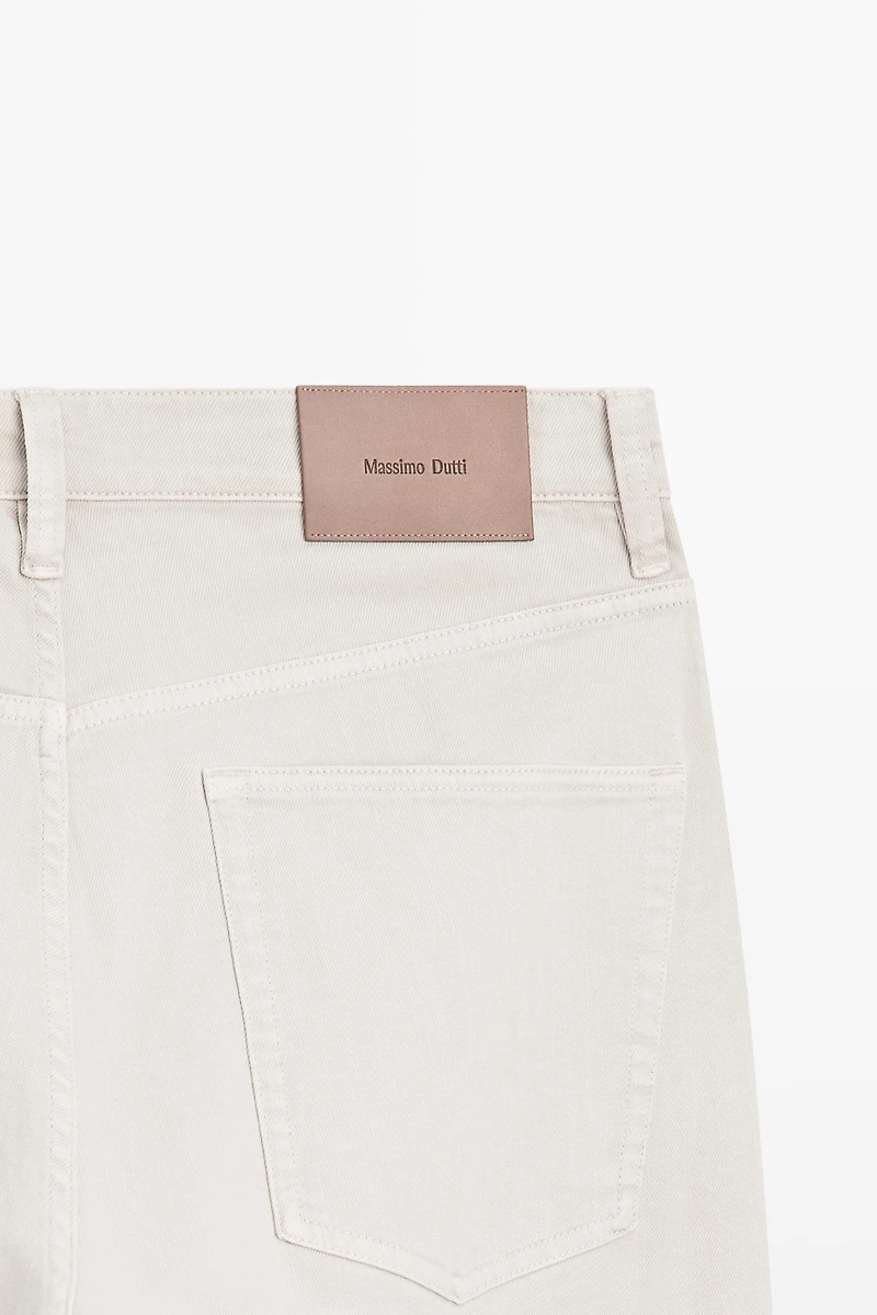 Faux jean tapered fit léger