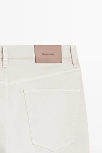 Faux jean tapered fit léger