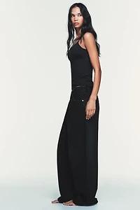 TRF MID-RISE FOLDED WAIST JEANS