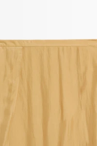 Total look 100% silk flowing midi skirt