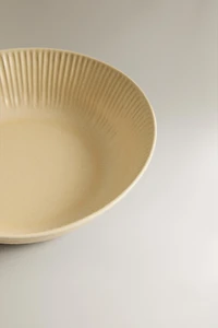STRIPED STONEWARE SOUP PLATE