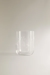 VERRE MOTIF LIBELLULE