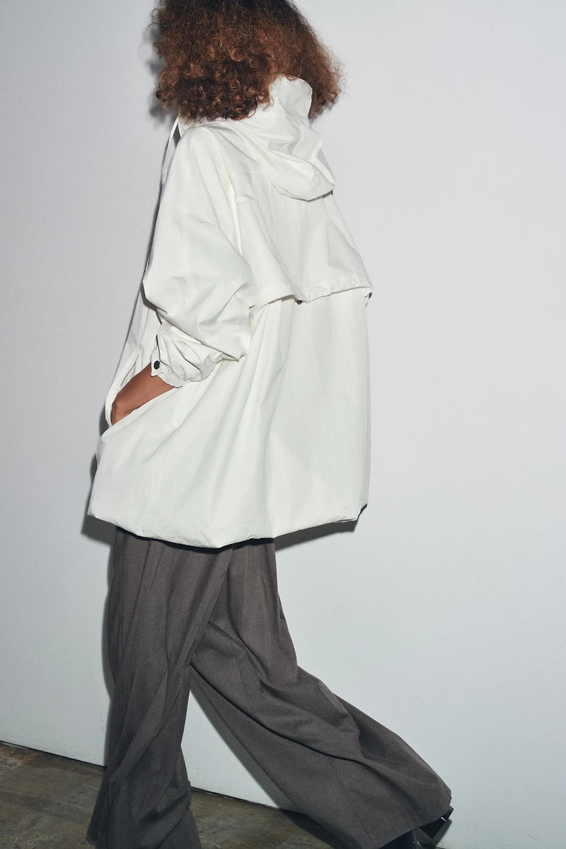 OVERSIZED MULTI-POSITION HOODIE PARKA ZW COLLECTION