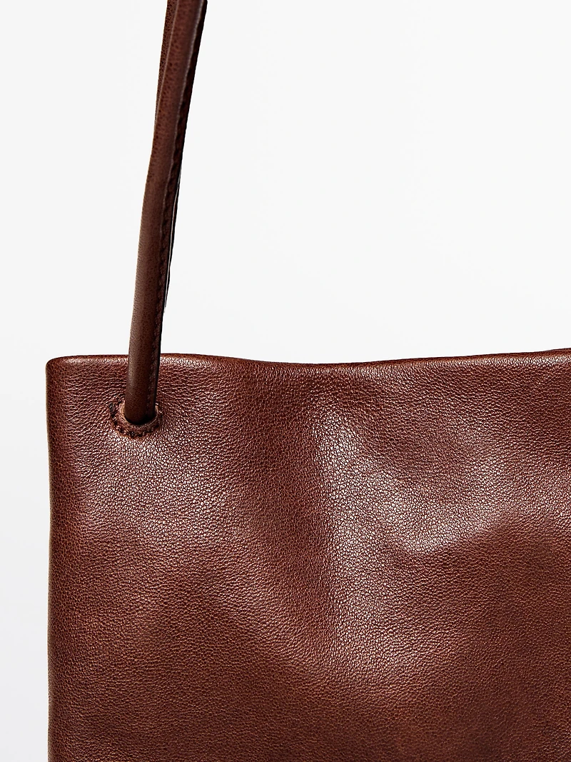 Sac à bandoulière en cuir nappa