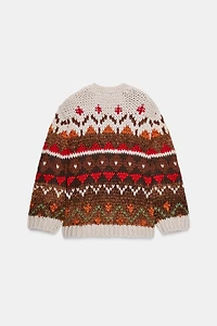 JACQUARD CARDIGAN