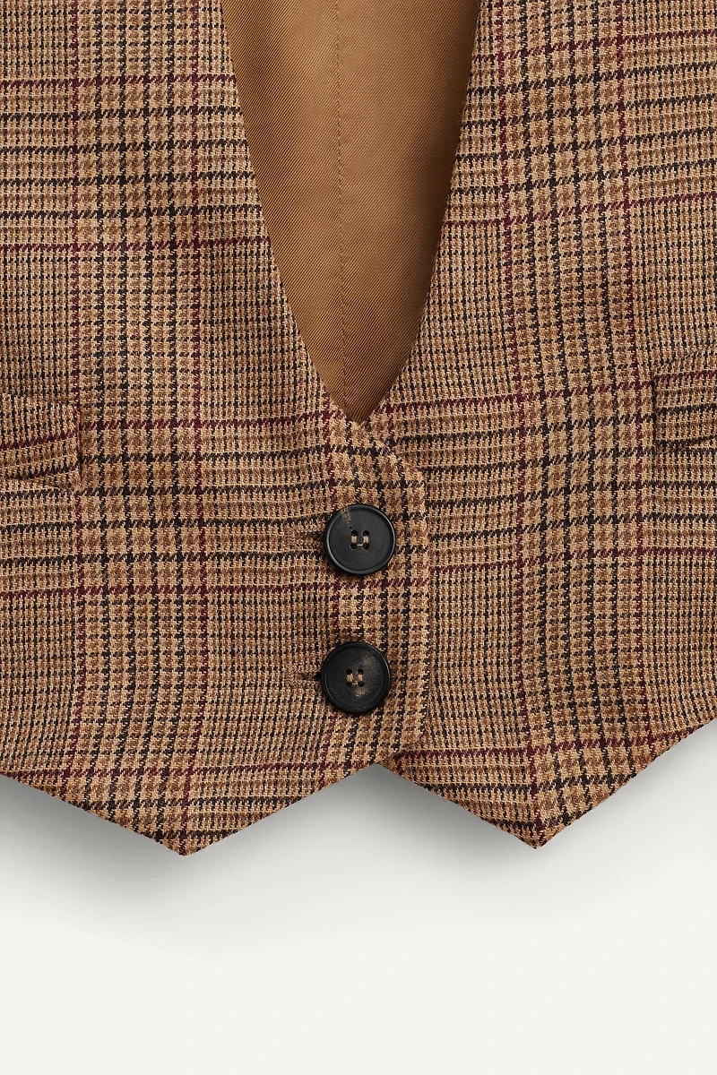 LIMITED EDITION PLAID WOOL VEST