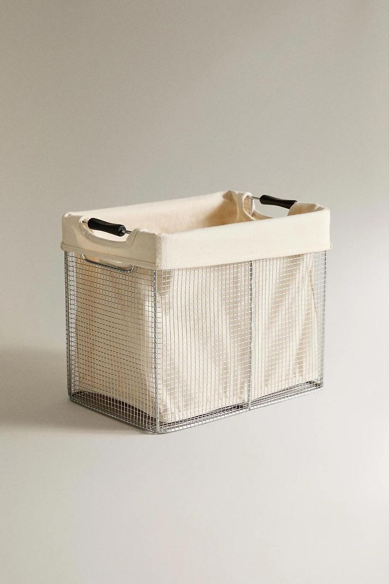 METAL LAUNDRY BASKET