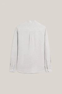 Chemise relaxed fit col officier 100% lin - LIMITED EDITION