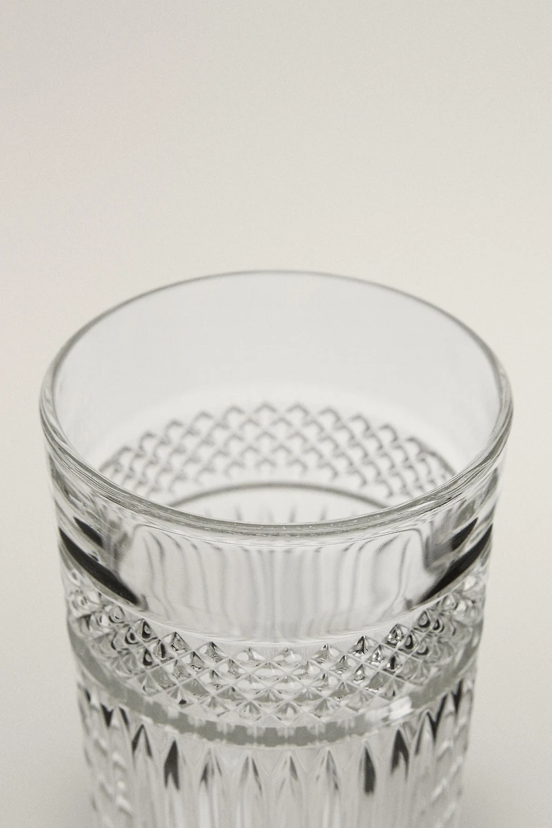 VERRE À SODA EN VERRE RELIEF