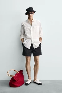 REGULAR FIT FLOWY POCKET SHIRT AARON LEVINE X ZARA