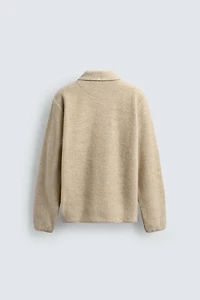 TEXTURED QUARTER-ZIP SWEATSHIRT