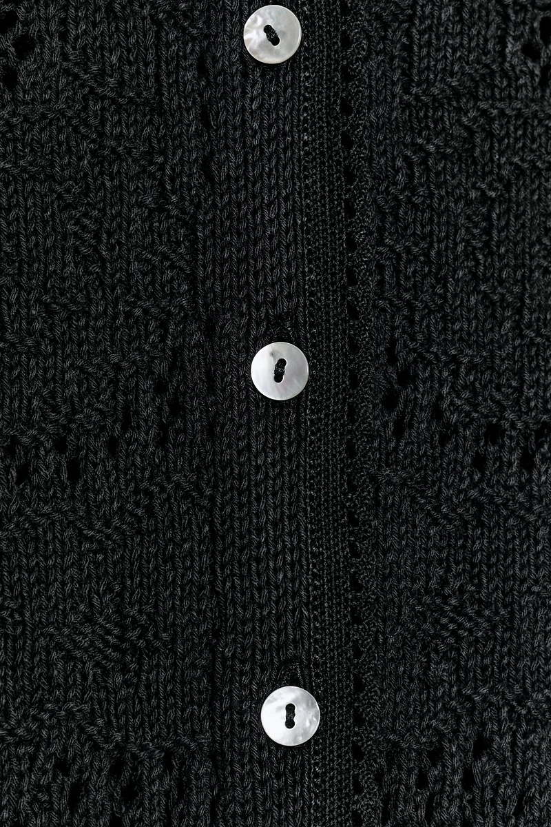 ROMANTIC COMBINATION KNIT JACKET